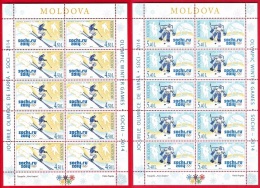 Moldova, 2 Sheetlets, Winter Olympic Games - Sochi, 2014 - Winter 2014: Sochi