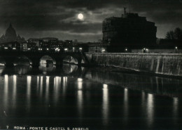 (99) Very Old Postcard - Italy - Roma Pont Del Castel Angelo - Ponts