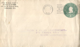 (662) USA Cover Posted To Australia - 1906 - Storia Postale