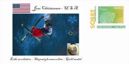 Spain 2014 - XXII Olimpics Winter Games Sochi 2014 Special Prepaid Cover - Joss Christensen - Winter 2014: Sochi