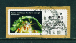 IRELAND - 2010  Post And Go/ATM Label  Hermit Crab  Used On Piece As Scan - Frankeervignetten (Frama)