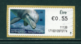 IRELAND - 2010  Post And Go/ATM Label  Bottlenose Dolphin  Used On Piece As Scan - Franking Labels