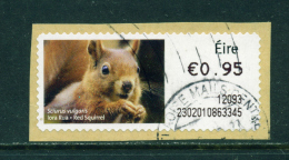 IRELAND - 2010  Post And Go/ATM Label  Red Squirrel  Used On Piece As Scan - Franking Labels