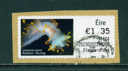IRELAND - 2010  Post And Go/ATM Label  Sea Slug  Used On Piece As Scan - Automatenmarken (Frama)