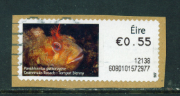 IRELAND - 2010  Post And Go/ATM Label  Tompot Blenny  Used On Piece As Scan - Frankeervignetten (Frama)