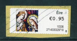 IRELAND - 2010  Post And Go/ATM Label  Christmas  Used On Piece As Scan 1 - Viñetas De Franqueo (Frama)