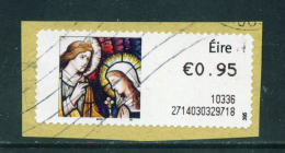 IRELAND - 2010  Post And Go/ATM Label  Christmas  Used On Piece As Scan 1 - Frankeervignetten (Frama)