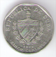 CUBA 5 CENTAVOS 1998 - Kuba