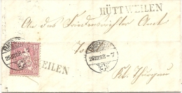 1868 Brief Stabstempel Hüttweilen Schöner Brief - Covers & Documents