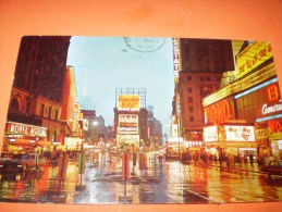 B62 New York Time Square At Night Cm8,5x14 - Sonstige & Ohne Zuordnung