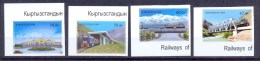 Kyrgyzstan 2009 Railways Of Kyrgyzstan.Mountains. 1 Set Imperforated** - Kirgisistan