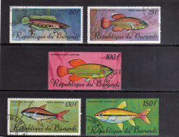 BURUNDI 1967 FISHES POISSONS PESCI USED OBLITERE - Oblitérés