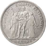 Monnaie, France, Hercule, 5 Francs, 1878, Bordeaux, TB+, Argent, Gadoury:745a - J. 5 Francs