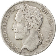 Monnaie, Belgique, Leopold I, 5 Francs, 5 Frank, 1834, TTB, Argent, KM:3.1 - 5 Frank