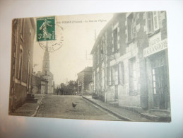 2sol - CPA  - VOUNEUIL SUR VIENNE - La Rue De L'église -  [86] Vienne - Vouneuil Sur Vienne