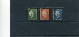 1947-Greece- "King George II Mourning Issue" Complete Set MNH (except 250/3drs. MH, 50/1dr.+ 600/8drs. W/ Sudges) - Neufs