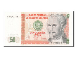 Billet, Pérou, 50 Intis, 1987, 1987-06-26, NEUF - Perú