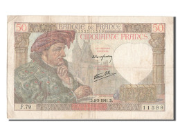 Billet, France, 50 Francs, 50 F 1940-1942 ''Jacques Coeur'', 1941, 1941-05-08 - 50 F 1940-1942 ''Jacques Coeur''