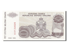Billet, Croatie, 500 Million Dinara, 1993, NEUF - Croatie