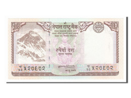 Billet, Népal, 10 Rupees, 2008, NEUF - Népal