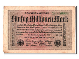 Billet, Allemagne, 50 Millionen Mark, 1923, 1923-09-01, SUP - 50 Mio. Mark