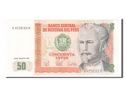 Billet, Pérou, 50 Intis, 1987, 1987-06-26, SPL - Perú