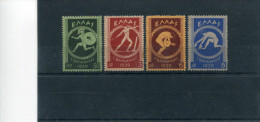 1939-Greece- "Balkan Games" Complete Set Mint Not Hinged (all W/ Minor Faults-toning) - Unused Stamps