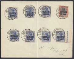 ROUMANIE - 1918 -  ENVELOPPE AVEC TIMBRES D'OCCUPATION ALLEMANDE EN ROUMANIE - - Marcofilie