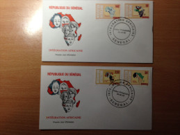 Sénégal FDC 1er Premier Jour 1992 Intégration Africaine African Integration Afrika - Sénégal (1960-...)