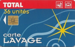 CARTE-PUCE-SO3--LAVAGE-TO TAL-36-UNITES-TBE - Car Wash Cards