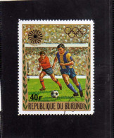 BURUNDI  1972 OLYMPIC GAMES MUNICH FOOTBALL GIOCHI OLIMPICI MONACO CALCIO OBLITERE USED - Gebruikt