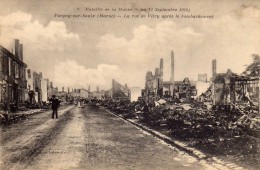 PARGNY Sur SAULX  -  La Rue De Vitry Après Le Bombardement - Pargny Sur Saulx