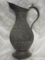 ANTIQUE PERSIAN COPPER HAND MADE BEAUTIFUL PATTERN JUG 19TH CT - Arte Asiático