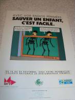 Hergé. Affiche Pub Avec Les Dupondt. Avec Vos Radios Périmées, Sauver Un Enfant C´est Facile !. 1991 - Affiches & Posters