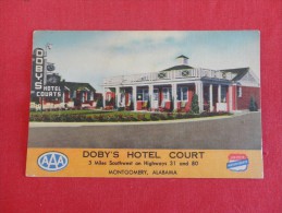 - Alabama > Montgomery Doby's Hotel Court   Not Mailed    Ref 1178 - Montgomery