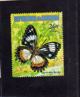 BURUNDI 1974 PAPILLON BUTTERFLY FARFALLA HYPOLIMNAS DEXITHEA OBLITERE USED - Gebraucht