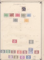 BELGIQUE FEUILLE TIMBRES TAXE NEUF AVEC CHARNIÈRE - Postzegels