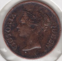 @Y@     Straits Settlements, East India Company, 1845 1/4 Cent    (2620) - Inde