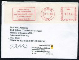 Letter High Commissioner Trinidad & Tobago Londen To Foreign Ministry Germany - With Remarks - Trinidad & Tobago (1962-...)