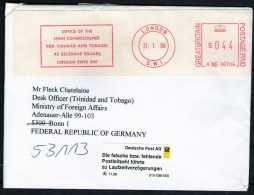 Letter High Commissioner Trinidad & Tobago Londen To Foreign Ministry Germany - With Remarks - Trinité & Tobago (1962-...)