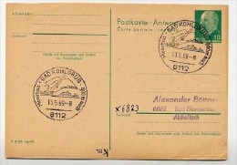 MOORBAD BAD KOHLGRUB 1969  Auf DDR Antwort-Postkarte P77A - Hydrotherapy