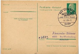 BADEHAUS BAD SCHWARTAU 1968 Auf  DDR Antwort-Postkarte P 77A - Termalismo