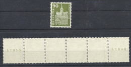 369LRM Im 5er Steifen Und Einzeln Mit 3 Mal Kontrollnummer - Coil Stamps