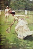 Painting S-t-a-m-p-ed Card Tennis Ball 1275 - Tennis