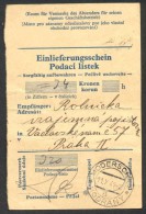 BuM0295 - Böhmen Und Mähren (1941) Moderschan - Modrany (Postal Money Receipt !) - Lettres & Documents