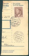 BuM0299 - Böhmen Und Mähren (1945) Prag 43 - Praha 43 / Gross-Temelin - Temelin (Postal Parcel Dispach) Tariff: 6,00K - Lettres & Documents