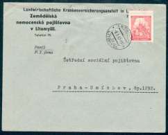 BuM0080 - Böhmen Und Mähren (1942) Leitomischl - Litomysl (letter) Tariff: 1,20K - Lettres & Documents