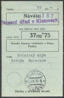BuM0222 - Böhmen Und Mähren (1940) Klattau - Klatovy (Postal Money Order) - Brieven En Documenten