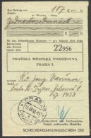 BuM0224 - Böhmen Und Mähren (1942) Prag 38 - Praha 38 (Postal Money Order) - Lettres & Documents