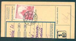 BuM0345 - Böhmen Und Mähren (1939) Prag 13 - Praha 13 / (1/80) / Uherske Hradiste 1 (Postal Money Order) Tariff: 1,50K - Storia Postale